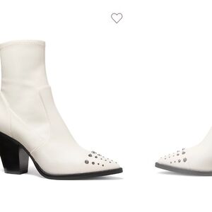 Michael Kors Cream Studded Heeled Boots